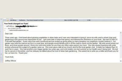 straw bale gardening email