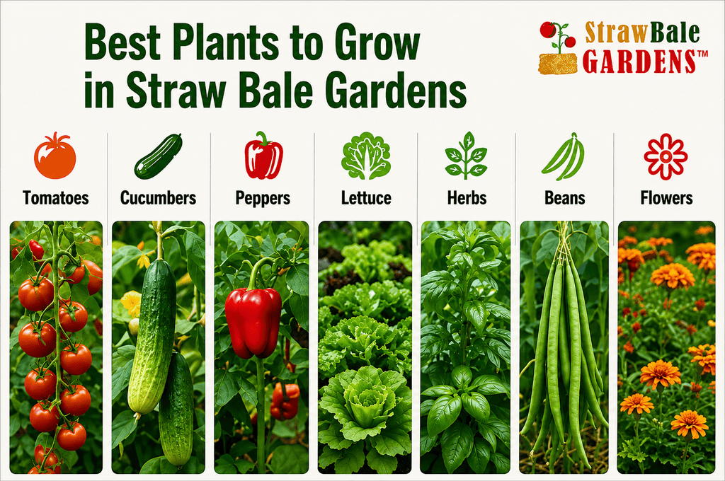 list of plants to grow in stawbale garden best plant to grow in strawbale garden