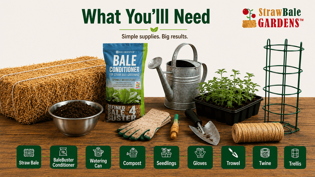 Straw Bale Gardening for Beginners: A Simple Step-by-Step Guide 1 What You Need to Get Started in StrawBale Gardening